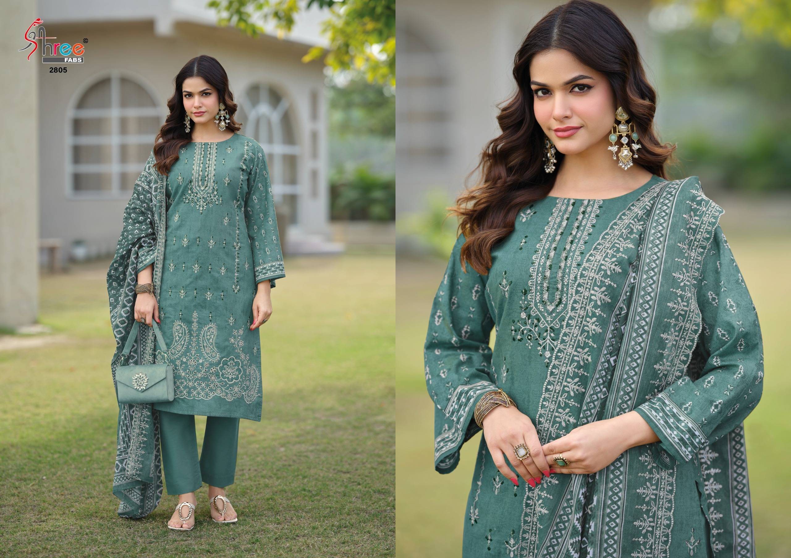 BIN SAEED LAWN COLLECTION VOL-28 by Shree fabs 2801 TO 2806 SERIES Pakistani Stylish Embroidered pure lawn cotton COLLECTION At Wholesale Price